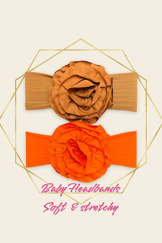 5" Ruffle HEADBANDS SOFT & STRETCHY, Baby Fashion Headband