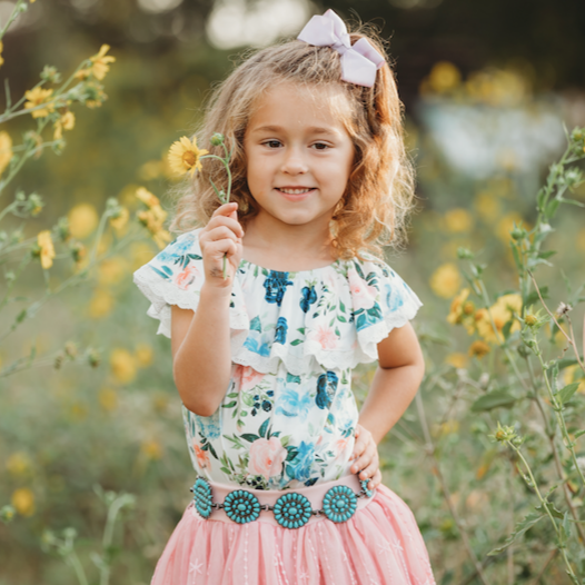 Floral Lace Top Onesie